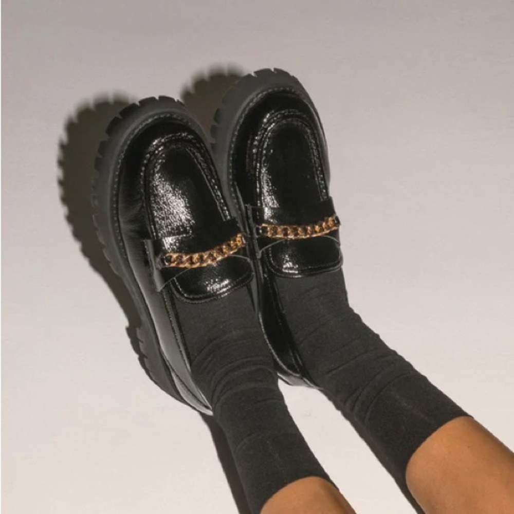 Princess Polly Black Minimalist Flats